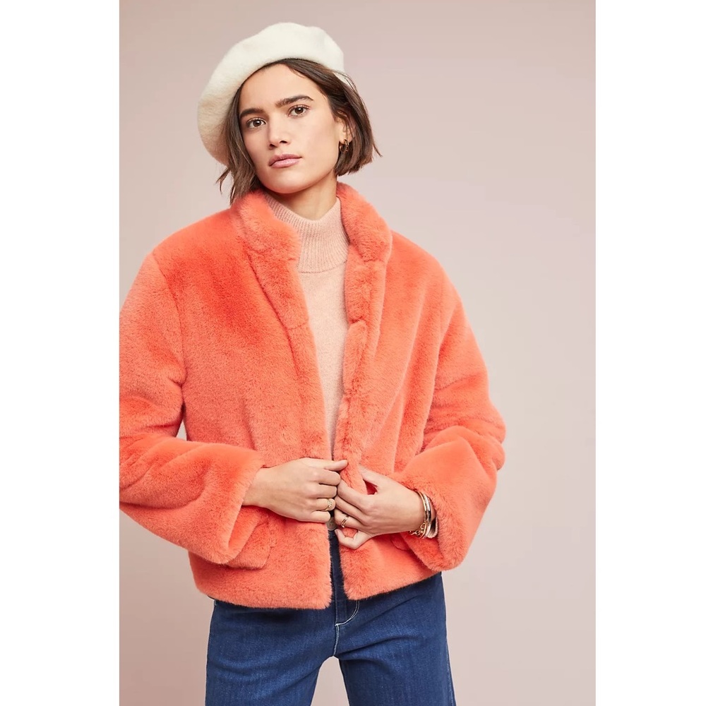 NWT faux fur jacket